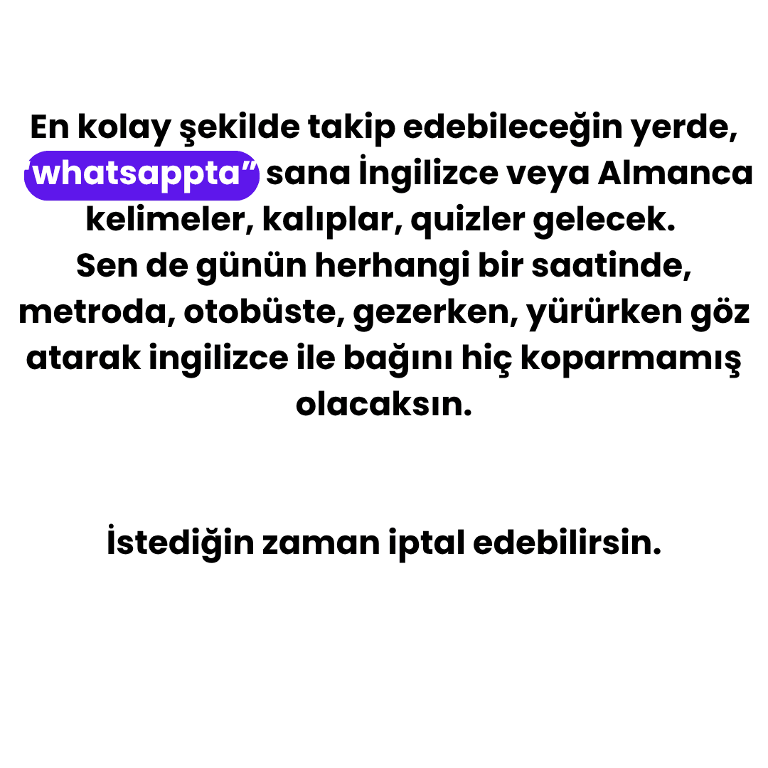 Cebimde quiz ekranı örneği