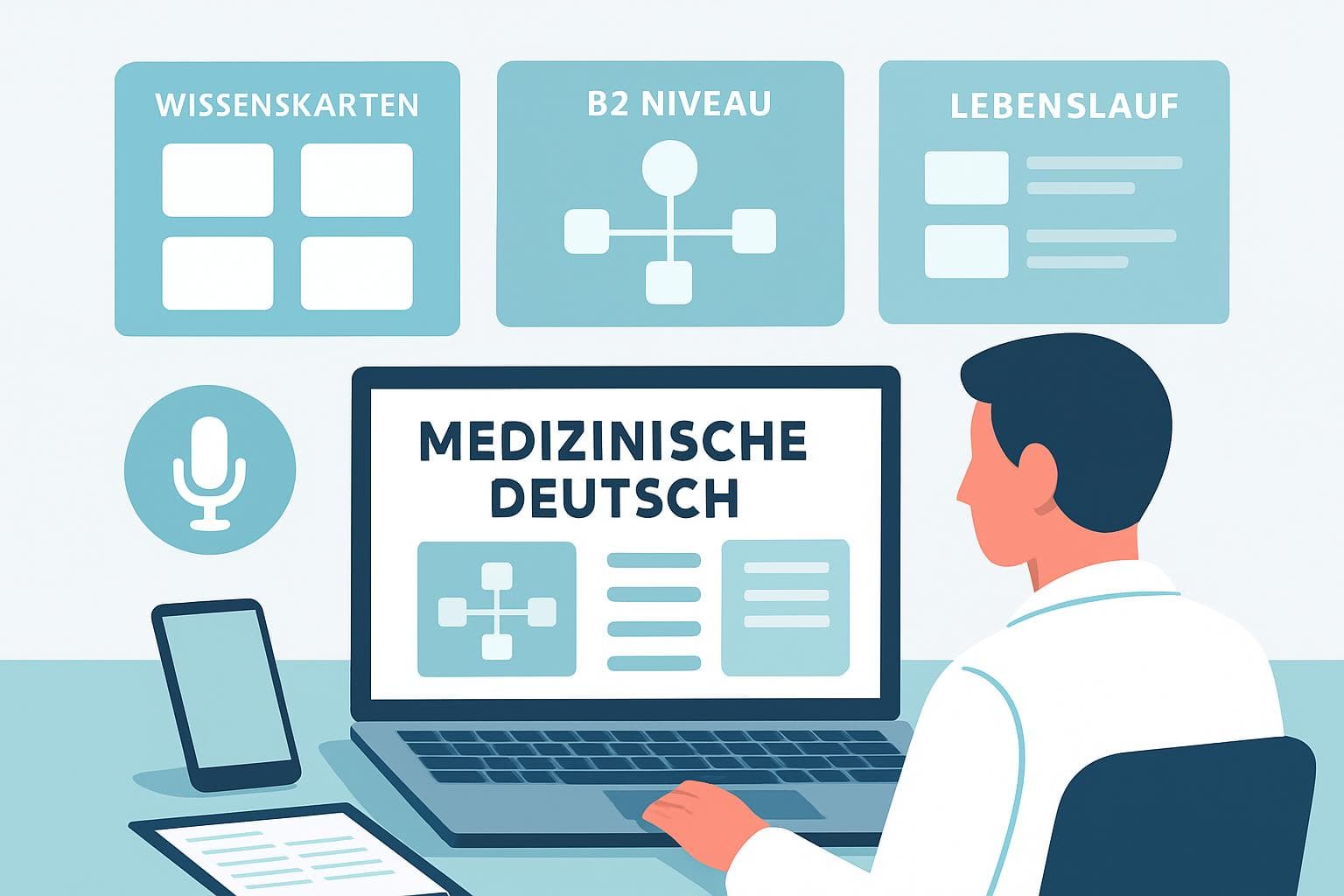 Doktorlar İçin Online Almanca Kursu: B2 Seviyesi Seçimi ve Etkili Hazırlık Adımları