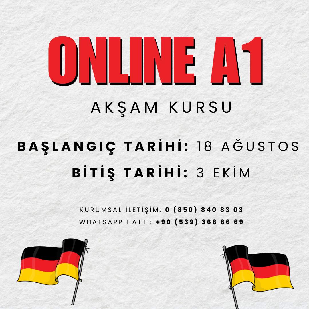 18 Ağustos A1 Almanca
