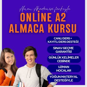A2 Almanca Kursu (Online) 22 Aralık Başlangıç