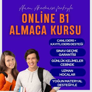 B1 Almanca Kursu (Online) 6 Ocak Başlangıç